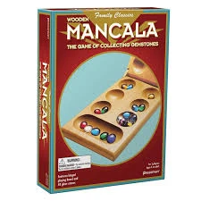 Mancala Wood Foil Box Game