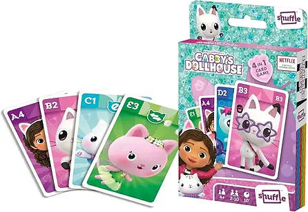 Gabby’s Dollhouse Card Game with Accessories