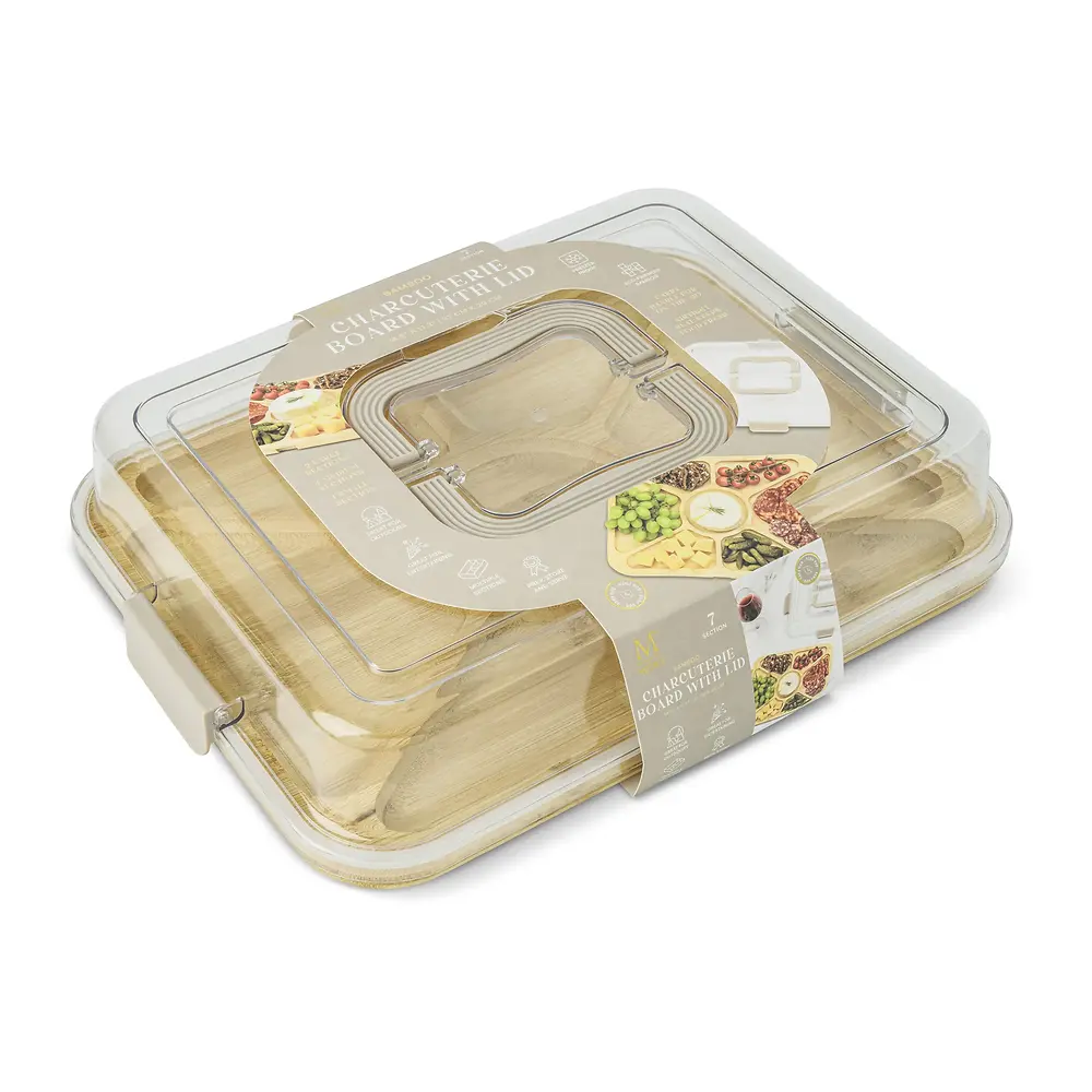 Rectangular Wooden Organizer - 7-Section