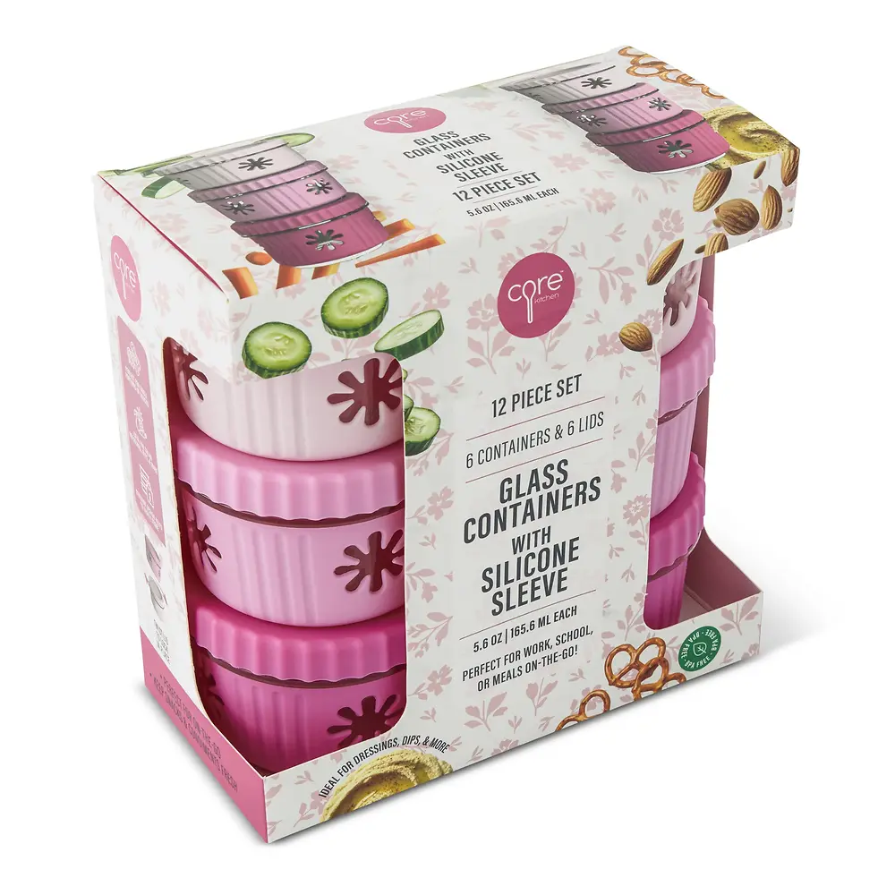 Glass Container 6-Piece Set – 5.6 Ounce