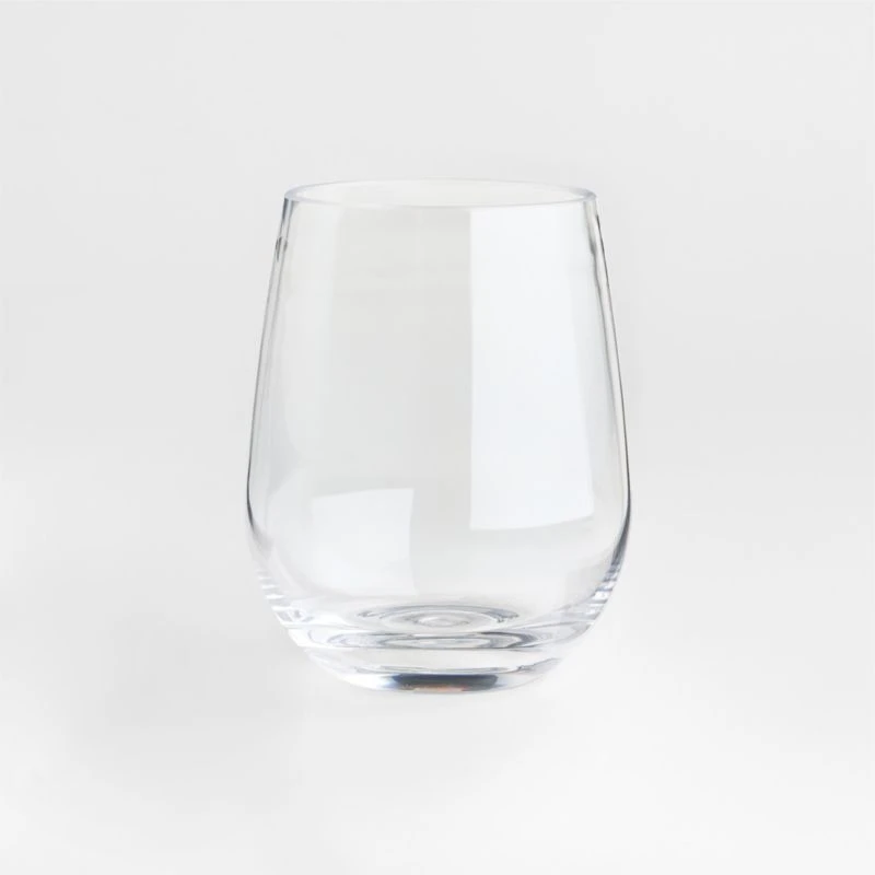 Stemless Grey Wine Glass Aperitif Collection - 17 Ounce