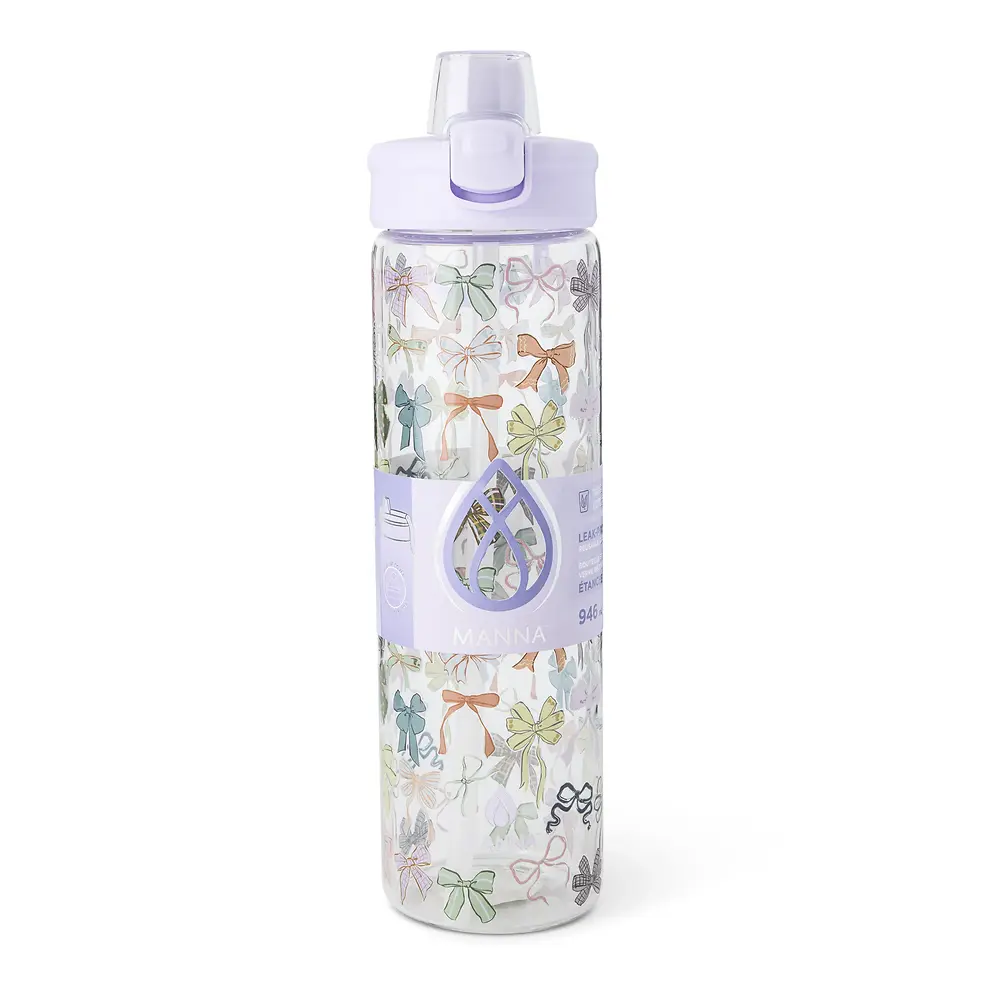 Glass Push Bottle Assorted Prints - 32 Ounce