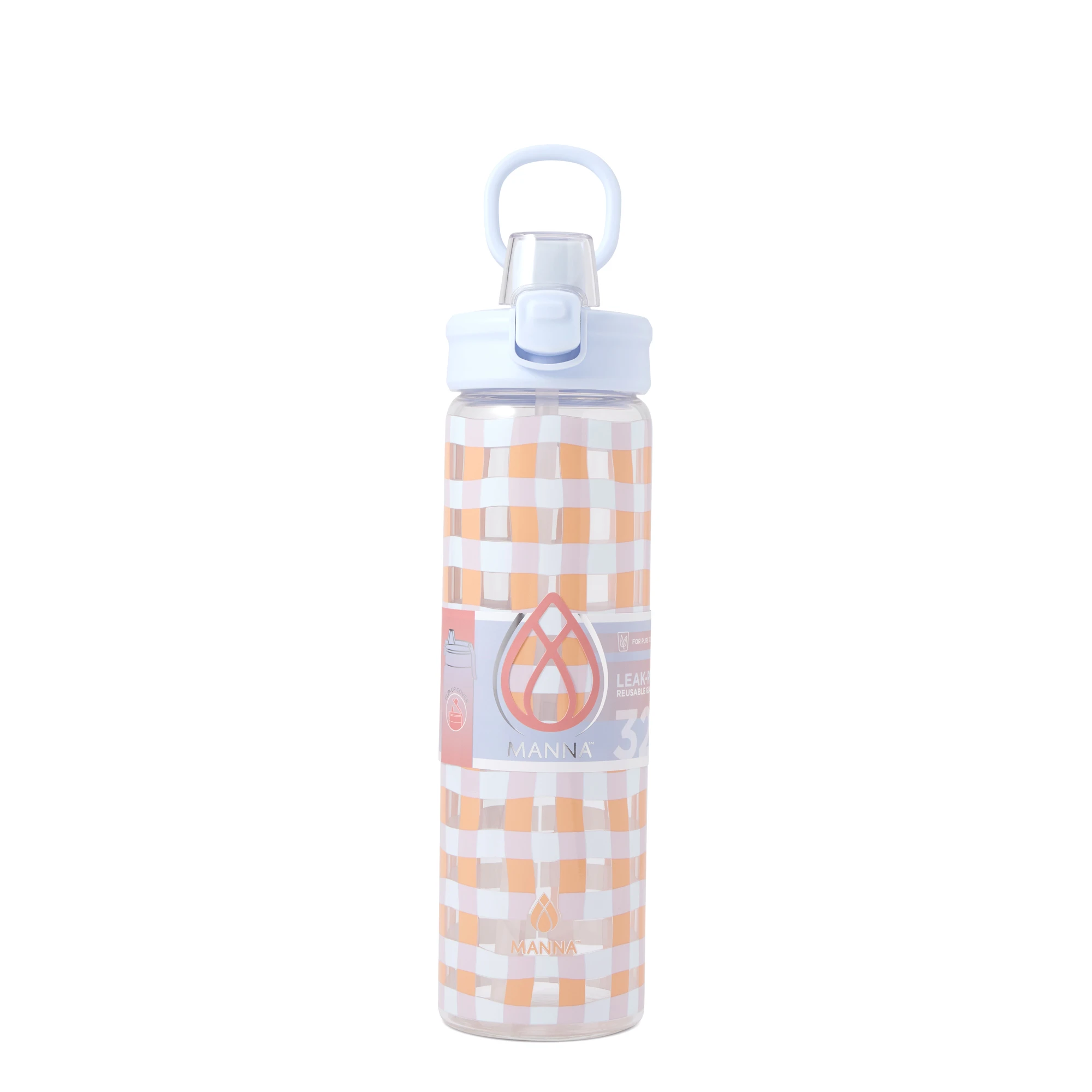 Glass Push Bottle Assorted Prints - 32 Ounce