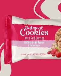 Oatmeal And Red Berries Cookies