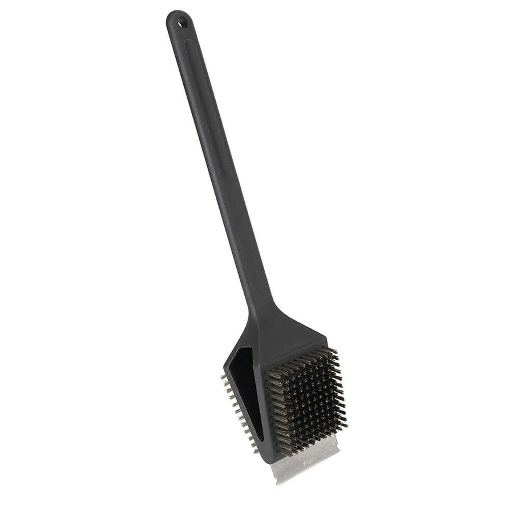 BBQ Grill Brush Dual Sided Stainless-Steel Bristles with Metal Scraper