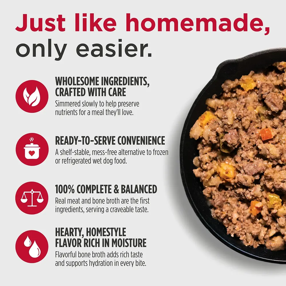 Gently-Cooked Meals Lamb & Apple Recipe Dog Food Pouch 9 oz
