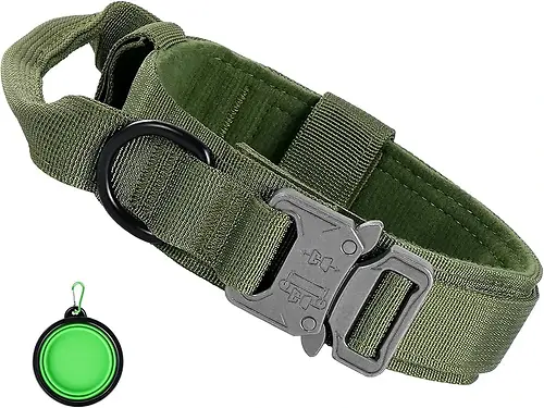 Tactical Dog Collar – Green Extra Large