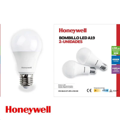 A19 E27 15 Watt LED Bulb – 6500 Kelvin Duo Pack