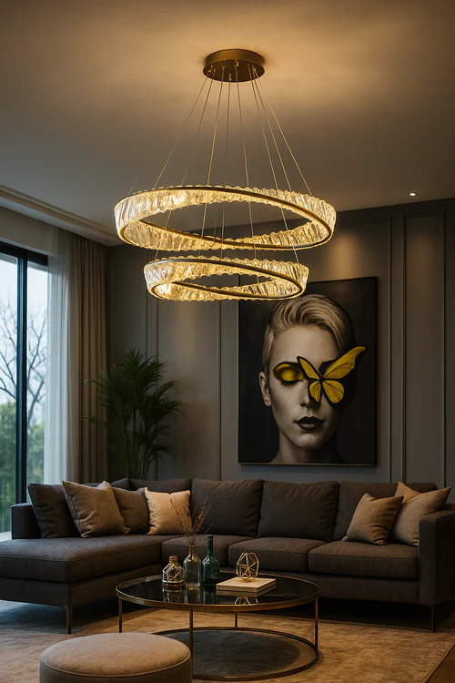 Crystal Ceiling Pendant Light k9 - 98 Watt