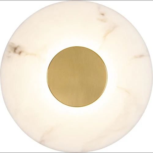 LED Decorative Wall Lamp White and Brass Finish – 8 Watt