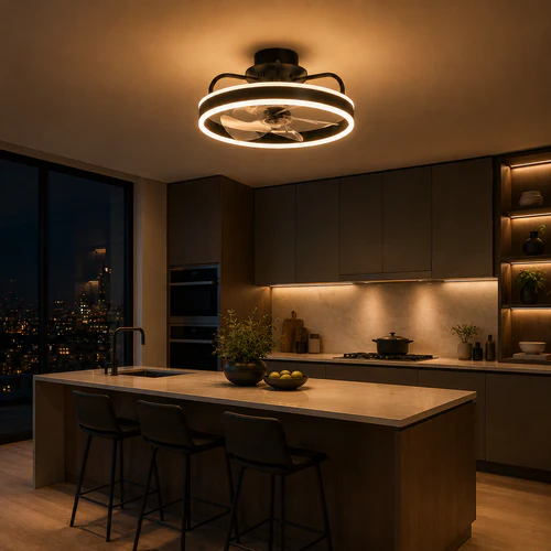 LED Decorative Ceiling Fan with Light – 55 Watt