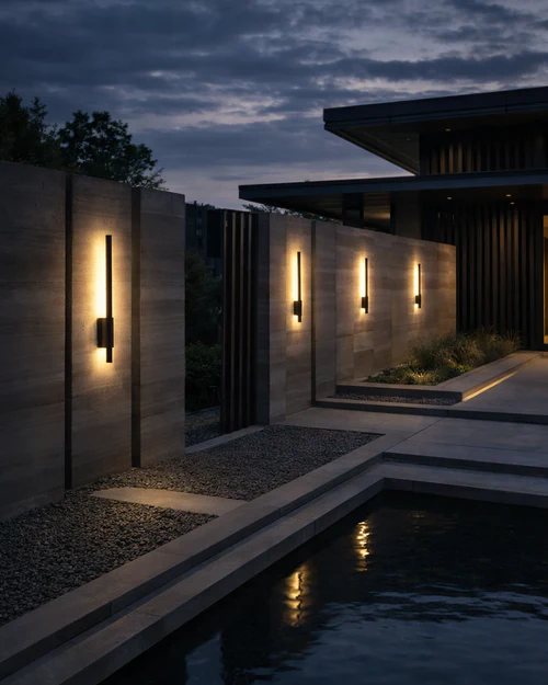 LED Modern Decorative Wall Lamp Black Finish Indoor Or Outdoor – 12 Watt