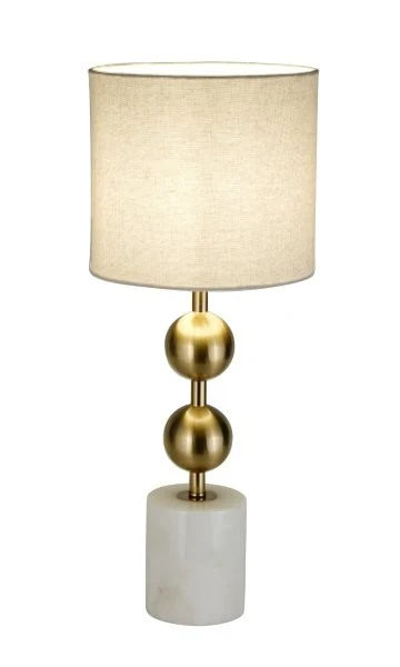 Decorative Table Lamp Marble and Brass Finish – 1 × E27 – 60 Watt