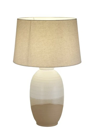 Decorative Table Lamp White Cream Ceramic Finish – 1 × E27 – 40 Watt