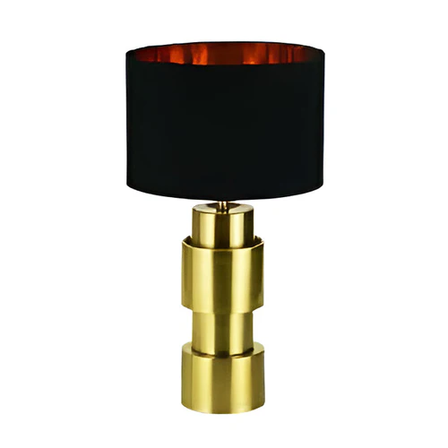 Decorative Table Lamp Gold and Black Metal Finish – 1 × E27 – 60 Watt