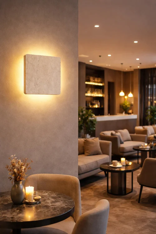 LED Decorative Wall Lamp Travertine Finish – 12 Watt