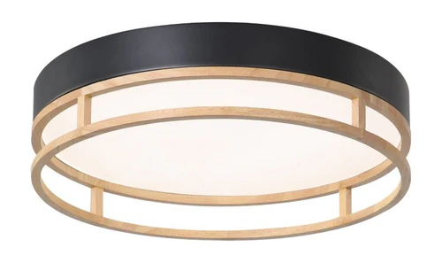 LED Ceiling Lamp Black Wood Finish – 30 Watt 