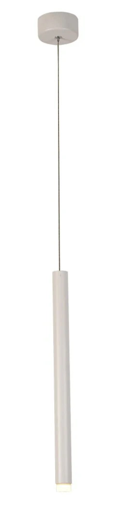 LED Cylinder Pendant Lamp White Finish - 3 Watt 