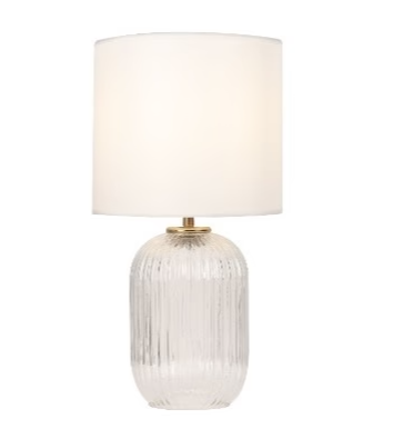 Decorative Table Lamp White Finish – 1 × E27 – 60 Watt 