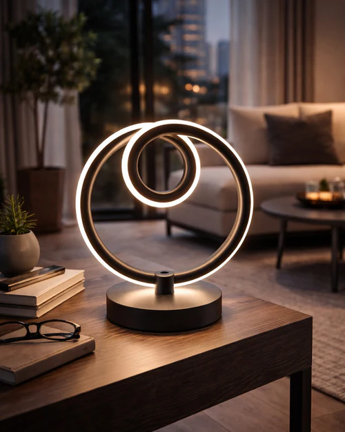 LED Decorative Table Lamp Black Finish – 10 Watt 