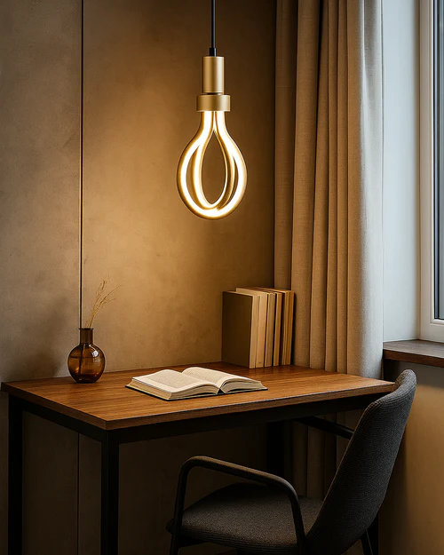 LED Decorative Pendant Lamp Gold Finish – 14 Watt 