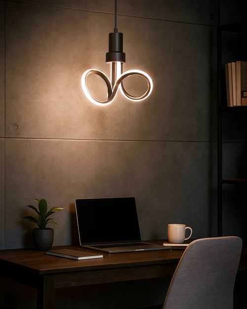 LED Decorative Pendant Lamp Black Finish – 18 Watt