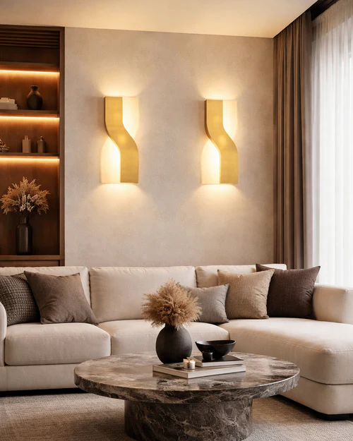 LED Decorative Wall Lamp Gold Finish – 6 Watt 
