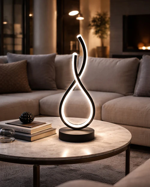 LED Decorative Table Lamp Black Finish – 10 Watt 
