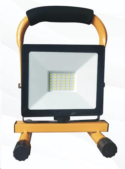 LED Portable Reflector Lamp Black and Yellow Finish - 30 Watt