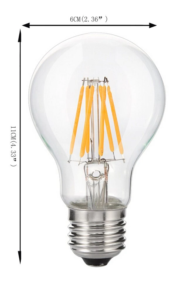 Filament LED Bulb D Shape – 8 Watt – 2700 Kelvin