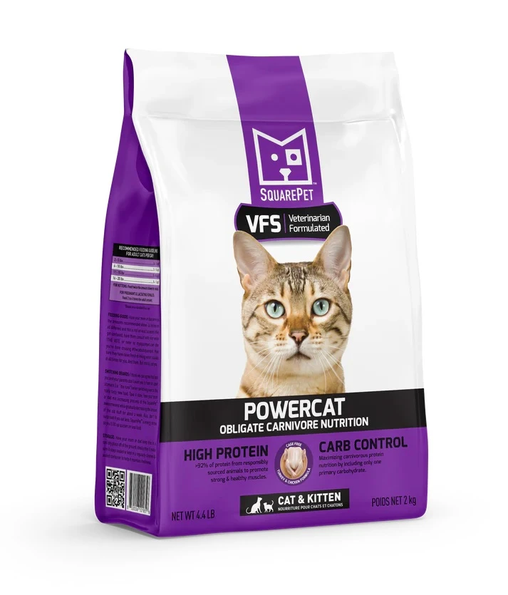 VFS POWERCAT Turkey & Chicken Dry Food for Cats 4.4 lb