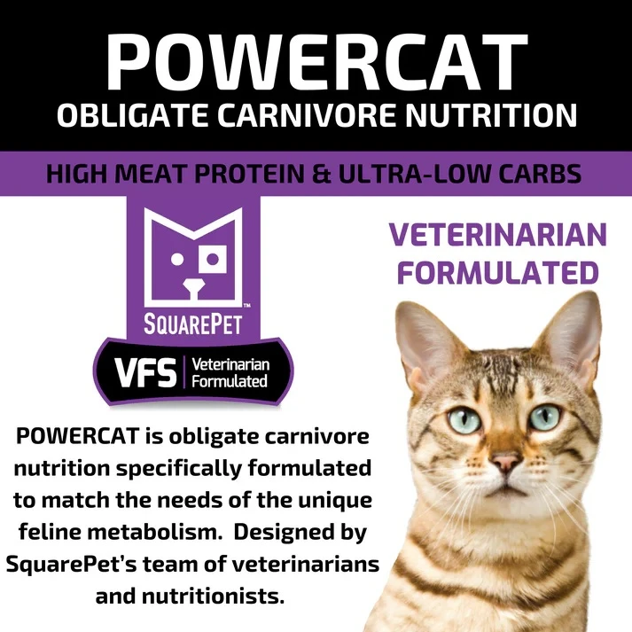 VFS POWERCAT Turkey & Chicken Dry Food for Cats 4.4 lb