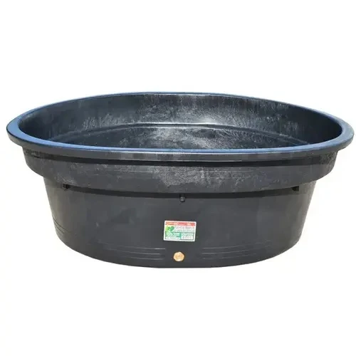 Heavy-Duty Round Tank with Drain Plug 300 gal