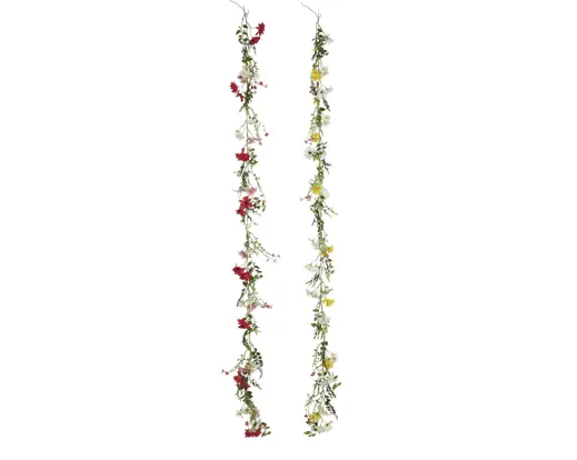 Artificial Chrysanthemum Garland Polyester – Assorted Colours