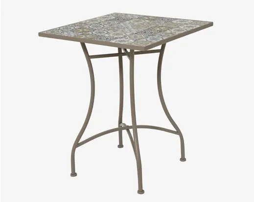 Bistro Table Toulouse Steel Outdoor – Taupe