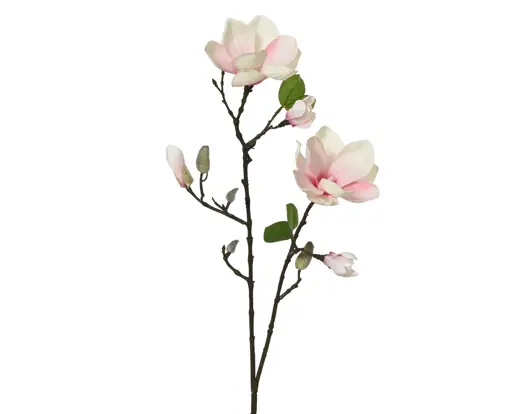 Artificial Magnolia on Stem Polyester – Soft Pink