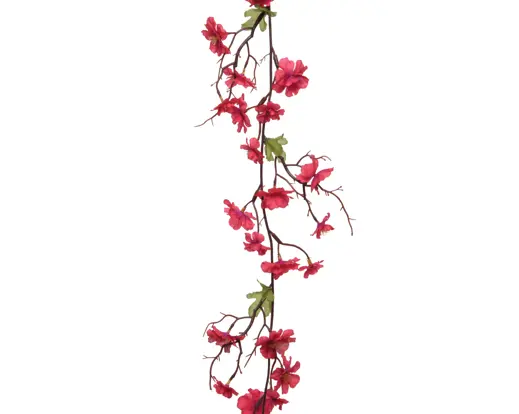 Artificial Blossom Stem Polyester – Fuchsia