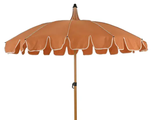 Outdoor Parasol Orange With Steel Frame