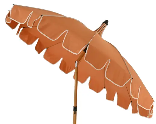 Outdoor Parasol Orange With Steel Frame
