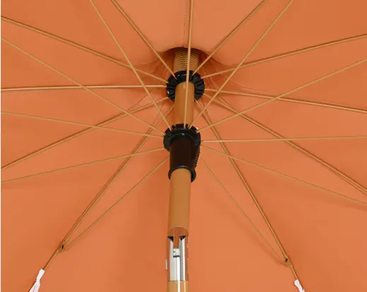 Outdoor Parasol Orange With Steel Frame
