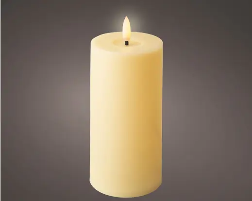 Light Emitting Diode Wick Candle Plastic Flame Effect - Battery Operated