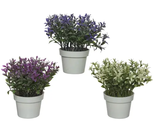 Artificial Aquatic Plant in Pot – Assorted Colours