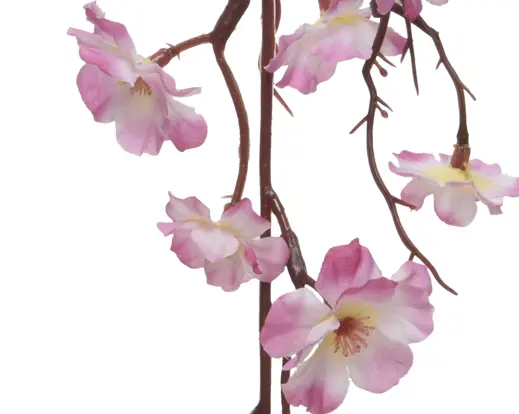 Artificial Garland Peach Blossom Polyester – Soft Pink
