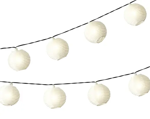 Solar String Lights Nylon – White And Warm White