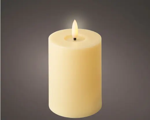 LED Wick Candle Fire Flame Effect – Cream And Warm White