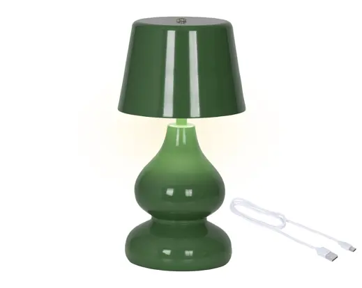 LED Rechargeable Table Lamp Indoor – Green