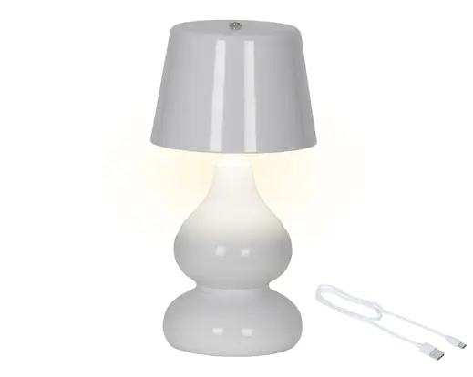 LED Rechargeable Table Lamp Indoor – White
