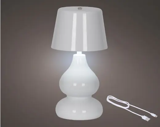 LED Rechargeable Table Lamp Indoor – White
