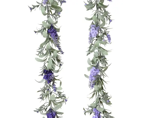 Artificial Garland  Lavender Polyester – Assorted Colours