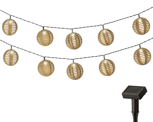 Solar Party Lights – Brown
